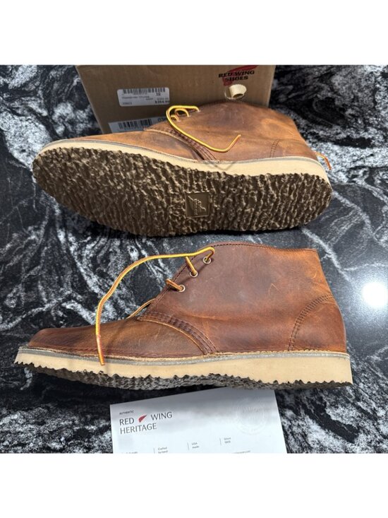 RED WING WEEKENDER CHUKKA IN COPPER ROUGH & TOUGH LEATHER 3622 NIB main image 9